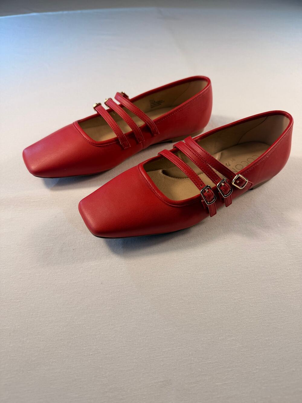 Matisse Nova Leather Mary Jane Ballet Flats Red Women’s Size 9 NWOT